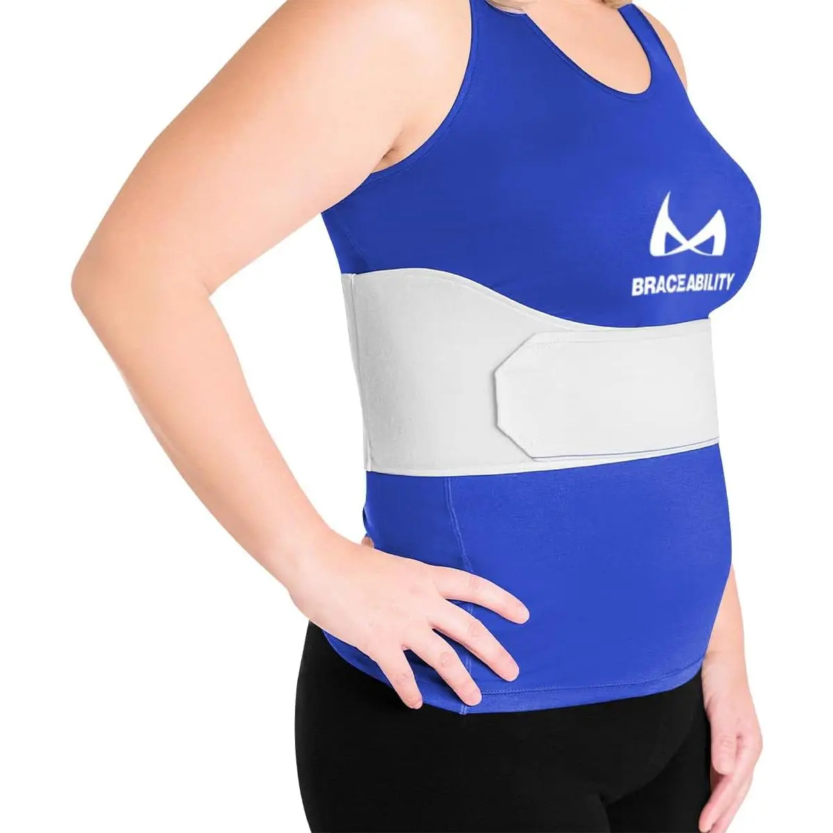 Rib Injury Binder Belt - Universal for Women, Broken, Fractured, or Cracked Ribs, Cage Compression Wrap for Bruised Support, Sternum Injury Recovery (Fits 36"-58")