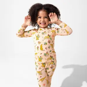 Pounce In Paradise Cheetah Bamboo Kids Pajamas Pounce In Paradise Cheetah Bamboo Kids Pajamas
