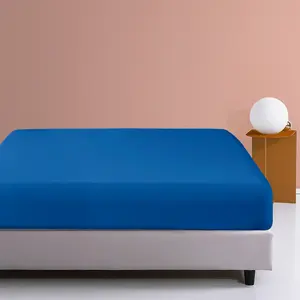 Microfiber Fitted Sheet, Ultra-Soft and Durable, Wrinkle, Fade, Stain Resistant, Deep Pocket, Royal Blue