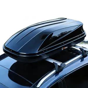 Garvee 17 Cubic Feet Hardshell Rooftop Cargo Box Carrier with Dual-Side Opening, Universal Fit for Cars & SUVs, 165 lbs Weight Capacity, Includes Secure Straps and Keys for Safe Transport