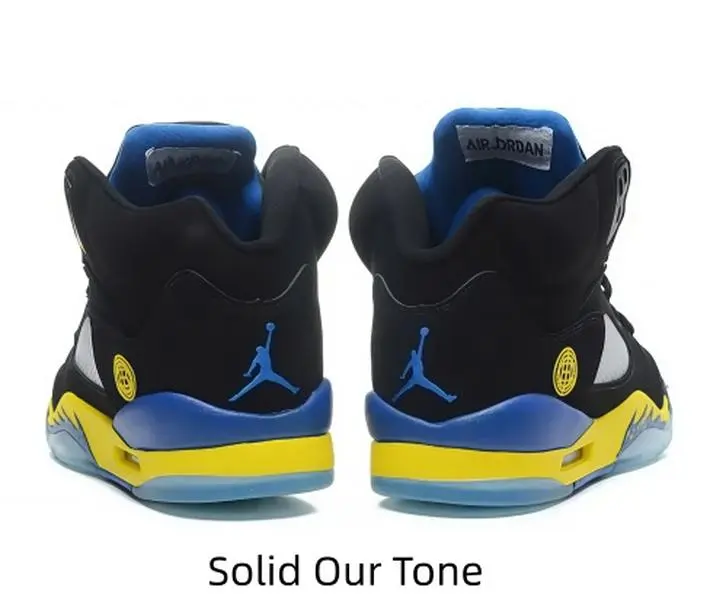 Vintage Fashion High Top Lifestyle Sneakers Black Blue Yellow Contrast Color Mens Womens Suede Mesh Construction Circular Logo Ornament Anti-slip Transparent Sole Shock Cushion Street Basketball Walking Shoes Suitable for All Daily Outfits