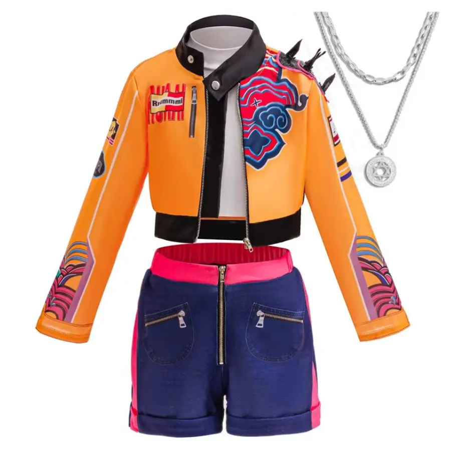 3PS Children's Girls Dance Performance Set Carnival Cosplay Costume Set Halloween Party Set Carnival Costumes 3-10 Years Old