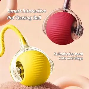 cat Interactive  Toy Ball Motion Activated Rechargeable Rolling Ball with Detachable Tail Automatic Self Moving Rotating Ball Indoor  Kitten Mental Stimulation Toy Smart Electric Pet Ball Anti Boredom Exercise Training Toy for Indoor Small Medium cat