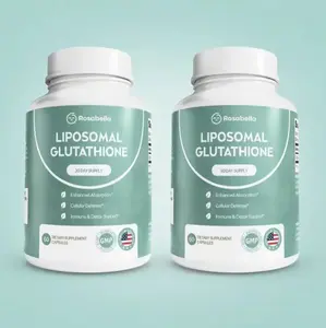 Liposomal Glutathione Capsules -Skin Glow, Immune & Detox Support (60 Count) Rosabella