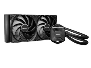 bequiet! PURE LOOP 3 280mm Black CPU liquid cooler for heavily overclocked systems, 2x Pure Wings 3 PWM high-speed fans, Daisy chained PWM fans, PWM pump features 6-pole motor with 3 phases BW028