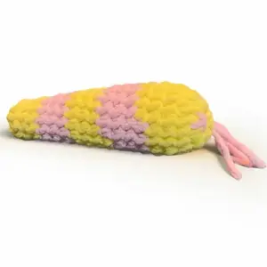 Strawberry Lemonade Colored crochet maggot plush Soft