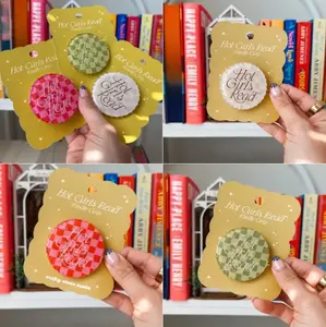 (3 Options) Hot Girls Read Phone Grip MagSafe, Cute Girl Reading Book Phone Holder, Book Lover Kindle Grip, Cartoon Phone Grip Holder, Gifts For Girls Boys