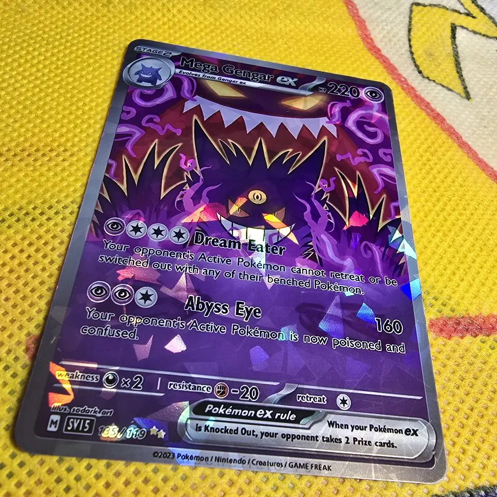 Mega Gengar EX Custom Card | Shattered Glass Holo / Starry Holo / Shattered  Glass Textured - TikTok Shop