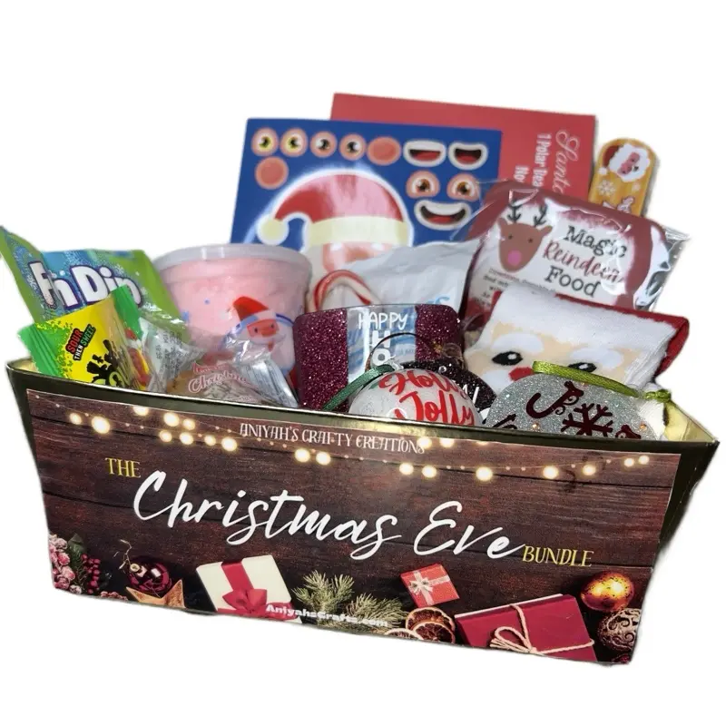The Christmas Eve Bundle - Festive Gift Box with Snacks & Fun for Holiday Celebrations