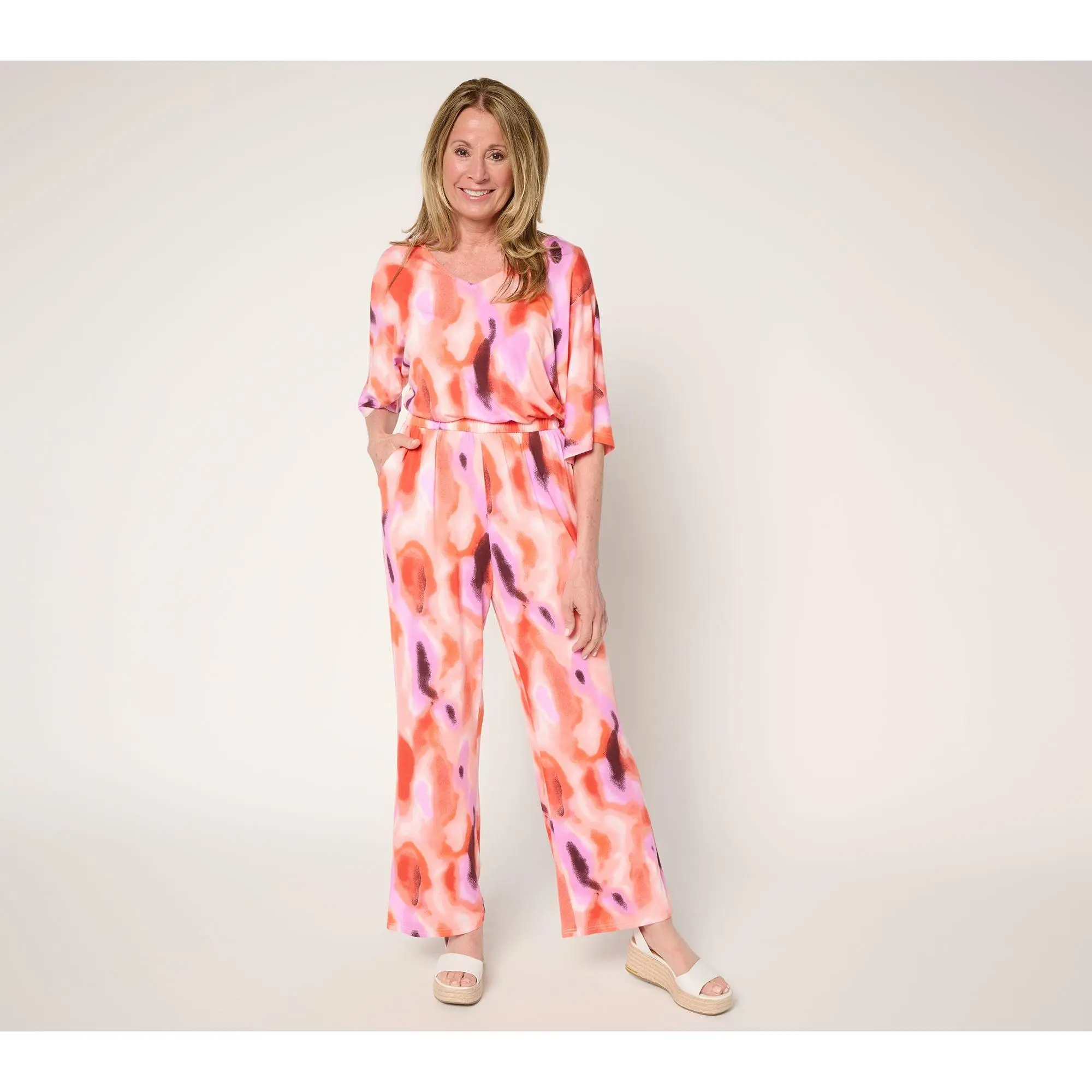 Brandis Dress Out Loud Regular Dolman Sleeve Knit Jumpsuit