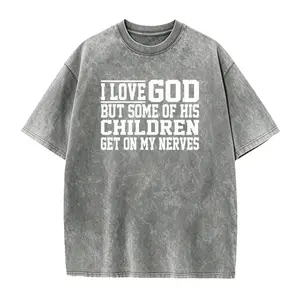 I Love God But Some Of His Children Get On My Nerves Religious Tee ,Funny Christian Shirt, Sarcastic Shirts, Jesus Love Shirt, Prayer Gift,