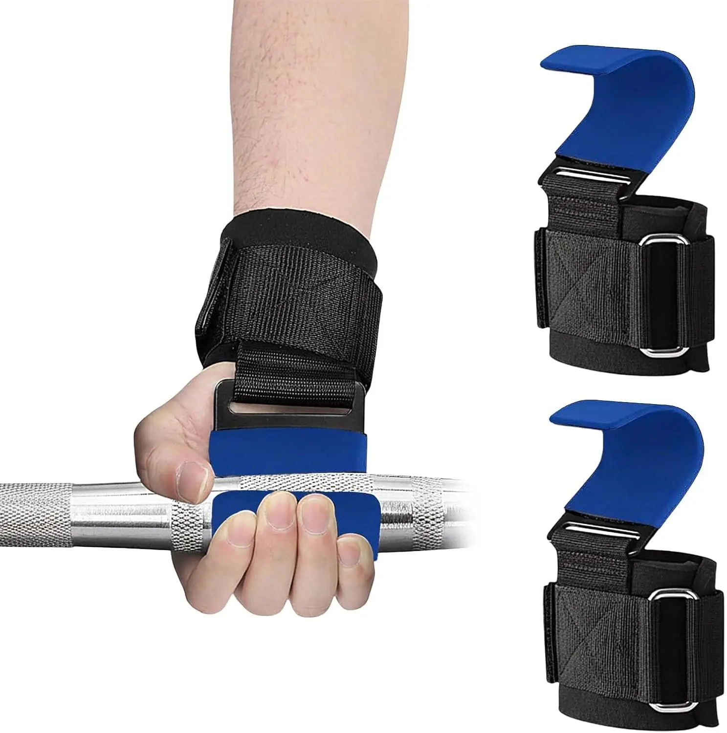 REBUILD YOUR LIFE Weight Lifting Straps (Pair), Gym Fitness Hooks, Weightlifting Grips, Sports Training Straps for Deadlifts, Pull-Ups and Gym Workouts, Wrist Protector for Power Lifting,Summervibes d-ring steel maximum support pad cotton
