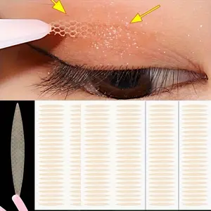 200 Pieces (5 Pieces) Invisible Double Eyelid Stickers Lace Eye Lifting Strip Double Eyelid Tape Paste Sticker Eye Sticker