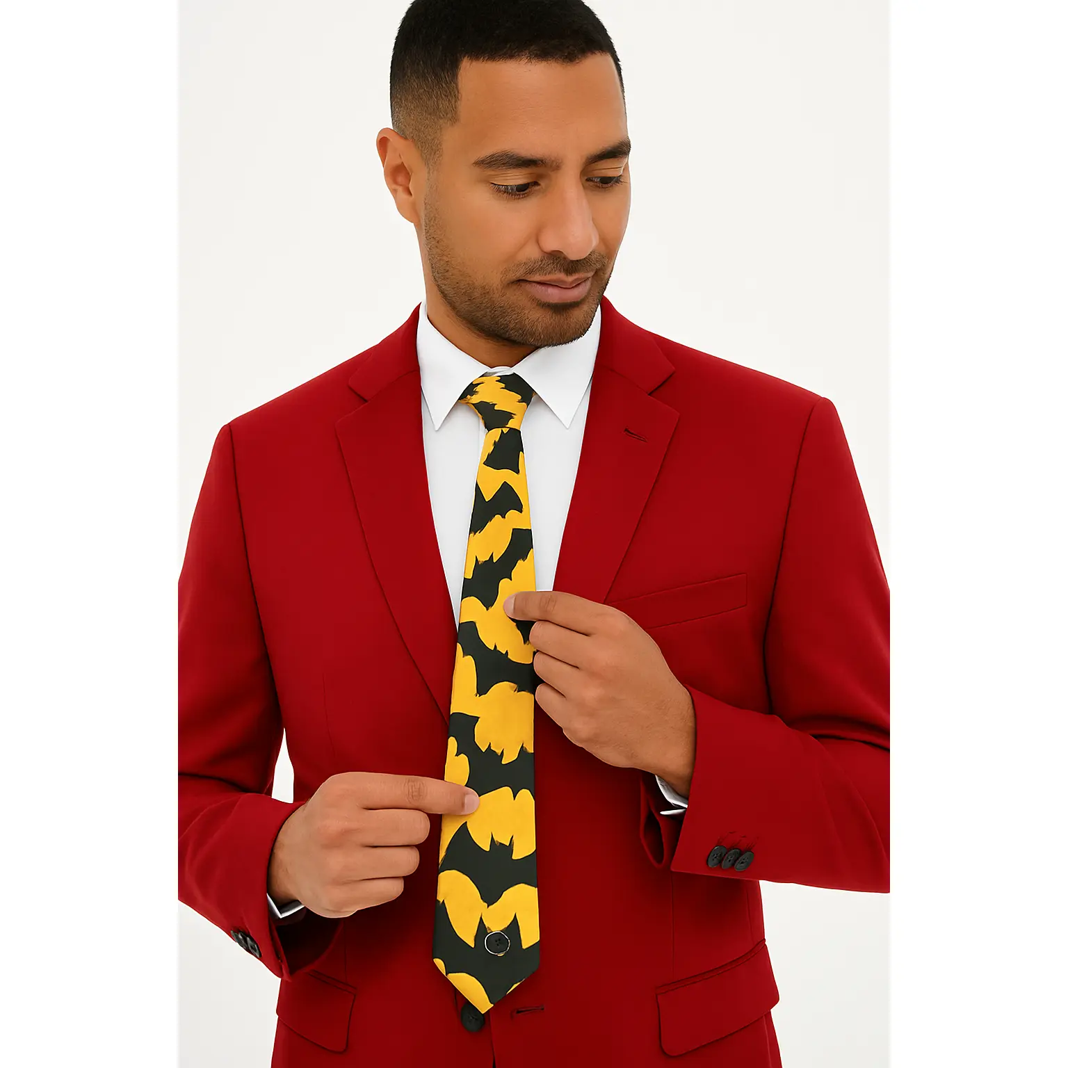 Black Bats Halloween Necktie