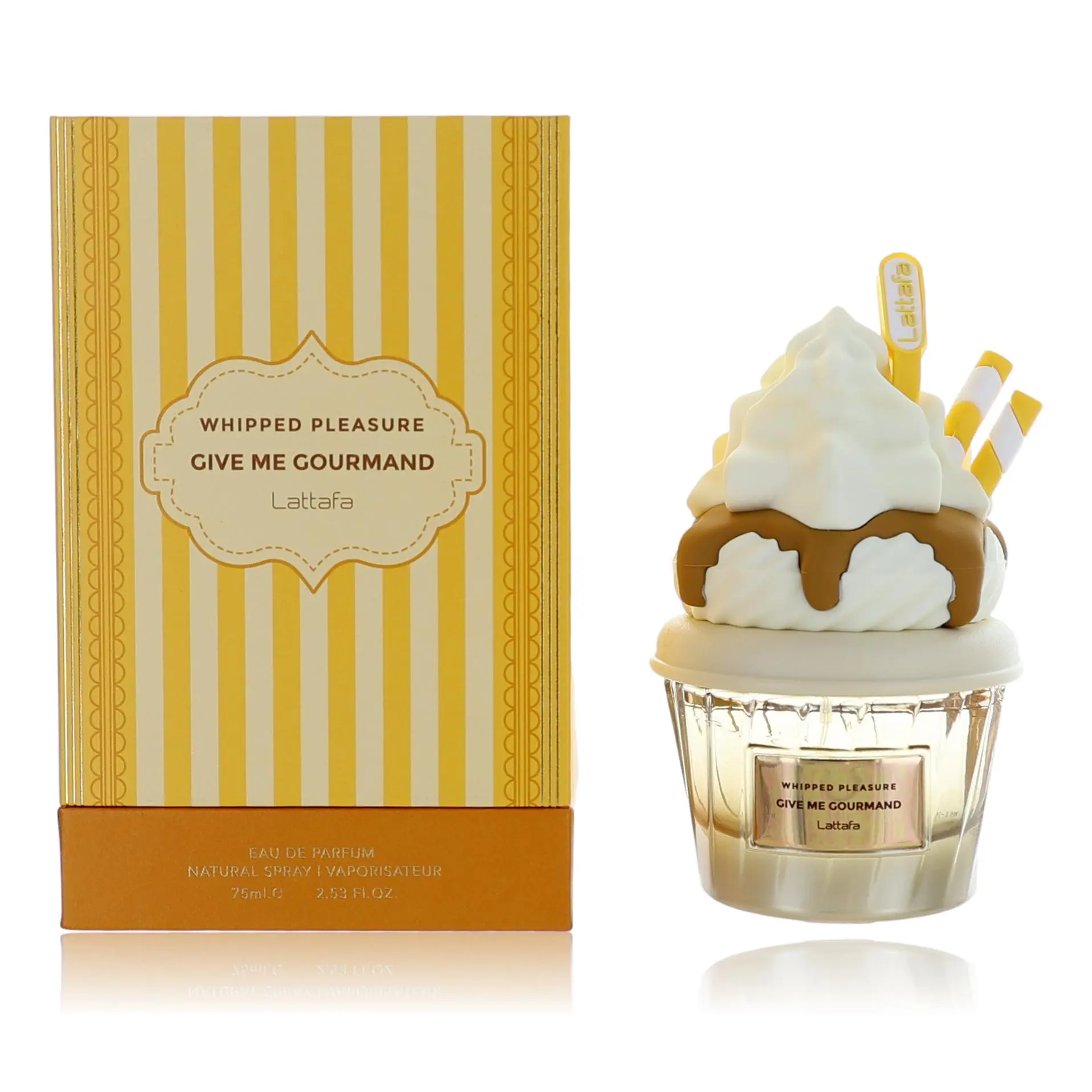 Lattafa Give Me Gourmand Whipped Pleasure Unisex EDP Spray - 2.53 oz, Floral Scent for Dating, Leisure, Party (Beauty & Personal Care Fragrance)