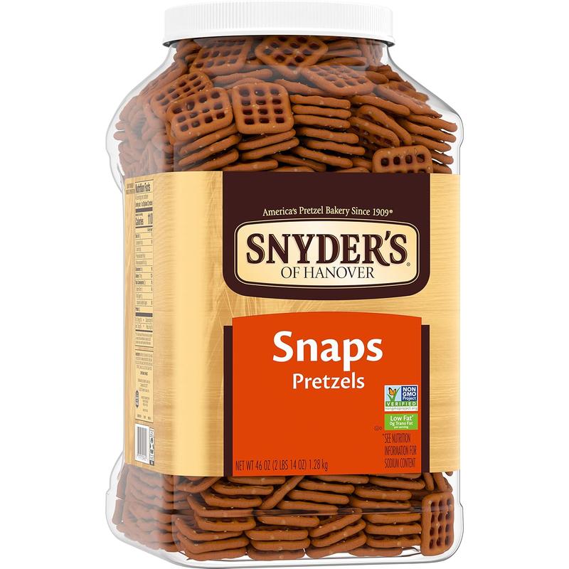 Snyder's of Hanover Pretzel Snaps, 46 Oz Canister, Snacks