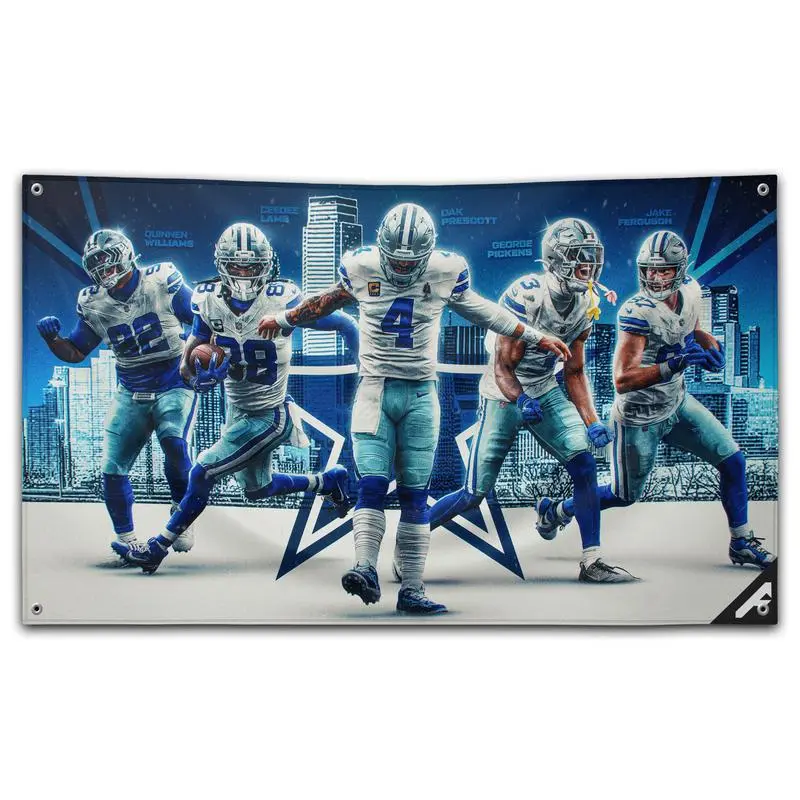The Cowboy Flag, Party Decoration Supplies for College Dorm Room and Living Room, Banners