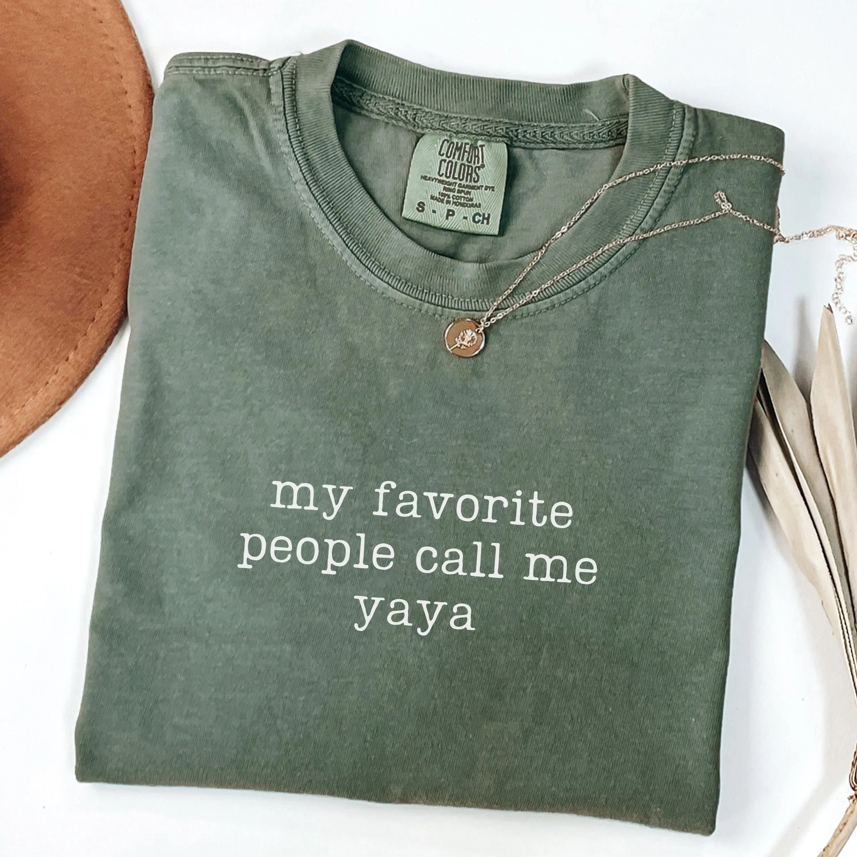 Comfort Colors My Favorite People Call Me Yaya Shirt, Yaya Gift, Yaya Tshirt, Nanny Shirt, Grandma Shirt, Yaya Tee, Gift for Yaya