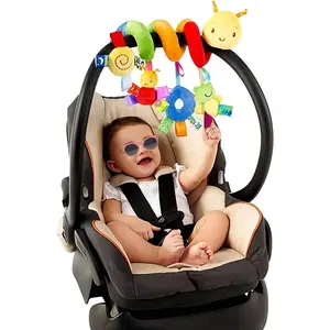 BP-ITC010   Baby Crib Hanging Rattles stuffed  Toys, Carseat Toys Hanging Rattles Spiral Stroller Crib Cot Toy Spiral Toy Pram Hanging for Babies Boys and Girls