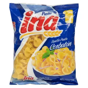 INA Corbaton Pastas Authentic Central American Cuisine Bowtie Pasta for True Flavor Experience Instant Central American Culture Authentic Flavors