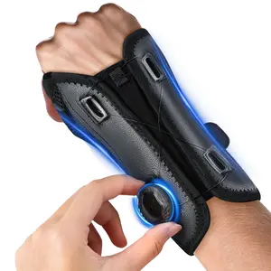 Carpal Tunnel Wrist Brace with Knob Adjustment, Night Support Wrist Splint with Sleeves for Men and Women