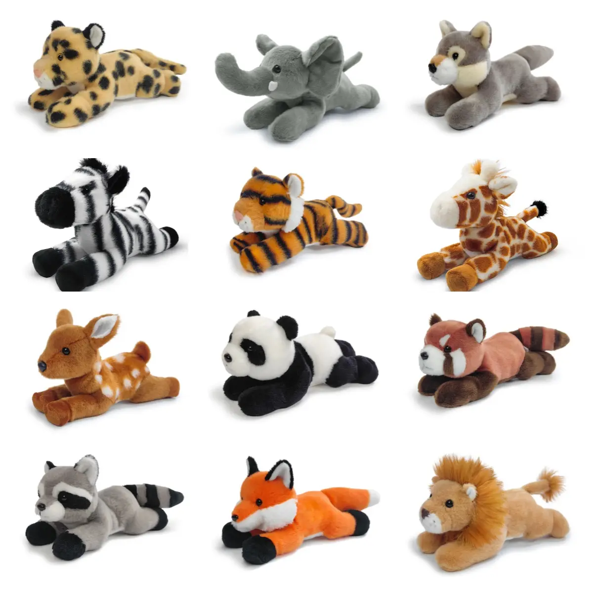 Soft Plush Lying Animal Toy Adorable  Washable Design Perfect for Bedtime Lounging Kids Collectors Love It（Small-8INCH）