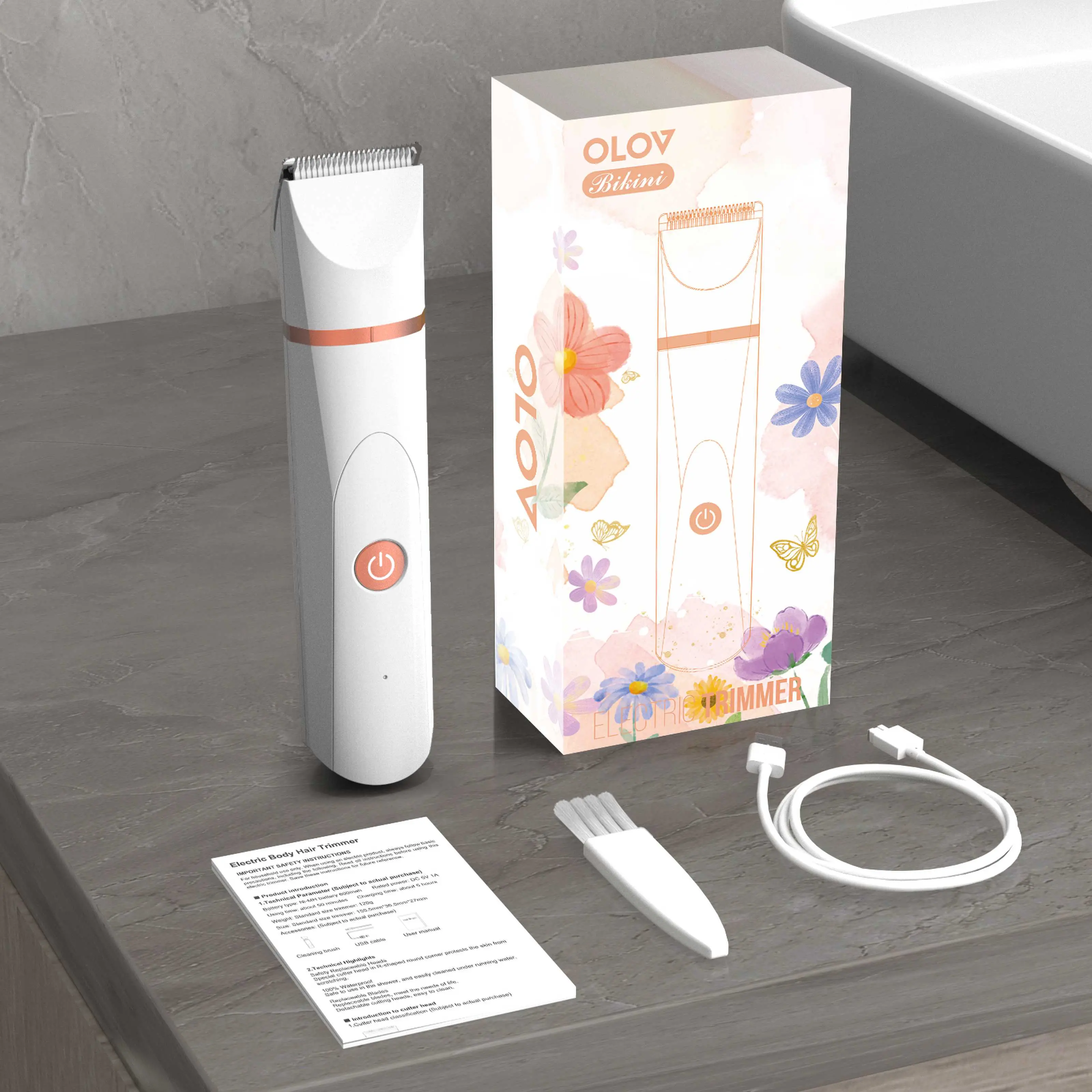 Basic Pearl White (Without dock and nose trimmer) 