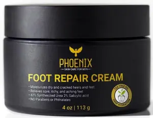 42% Urea Cream - Foot Moisturizer - For Dry and Cracked feet - Callus Remover - Paraben free - Tea Tree Oil - for Soft Smooth Feet - Phoenix Skin Care - Foot Cream for Men