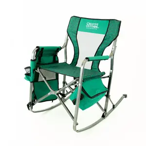 Folding Rocking Chair with Ice Box Cooler | Forest Diamond