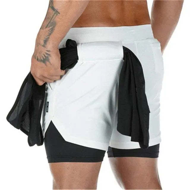 Legion Lyfting  Elite "Coyote" 2-in-1 Shorts | White
