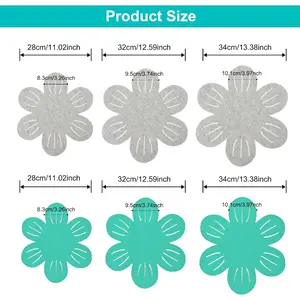 6 Pcs Pot & Pan Protectors, 3 Sizes, Thicker Felt Pads, Anti-Slip Dividers