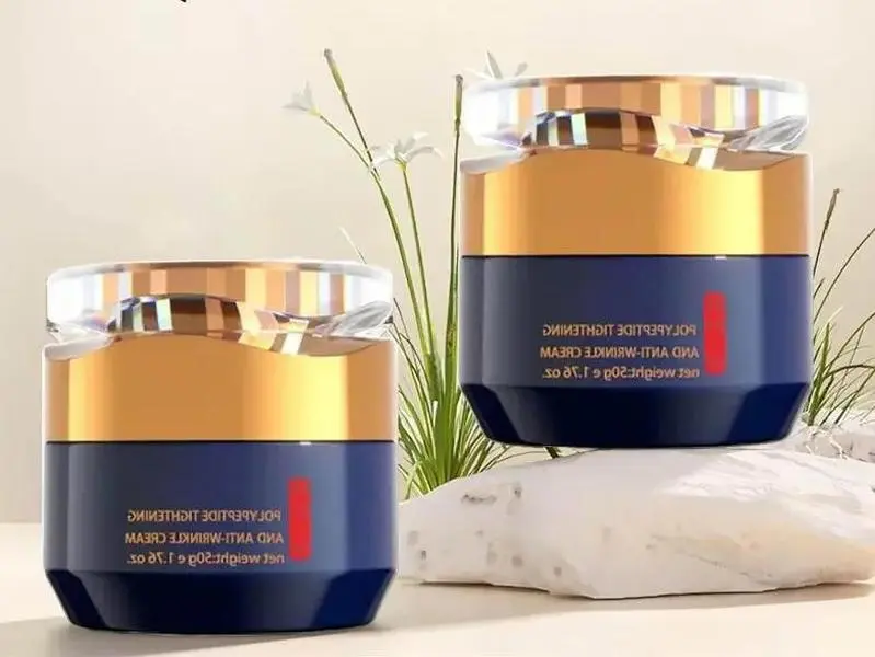 2PCS Crema Para Arrugas, Wrinkle Removal Cream, Polypeptide Firming Full Face Cream, Polypeptide Tightening and Anti-Wrinkle Cream, Firming Anti-aging Eye Cream for Women Men 1.76 fl.oz.