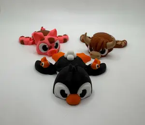 3D Printed Animal Turtles • Muddy Pig Turtle • Highland Cow Turtle • Penguin Turtle