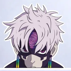 Evil Eye - DanDaDan  Decal - Customize Your Space with a Permanent Vinyl Decal