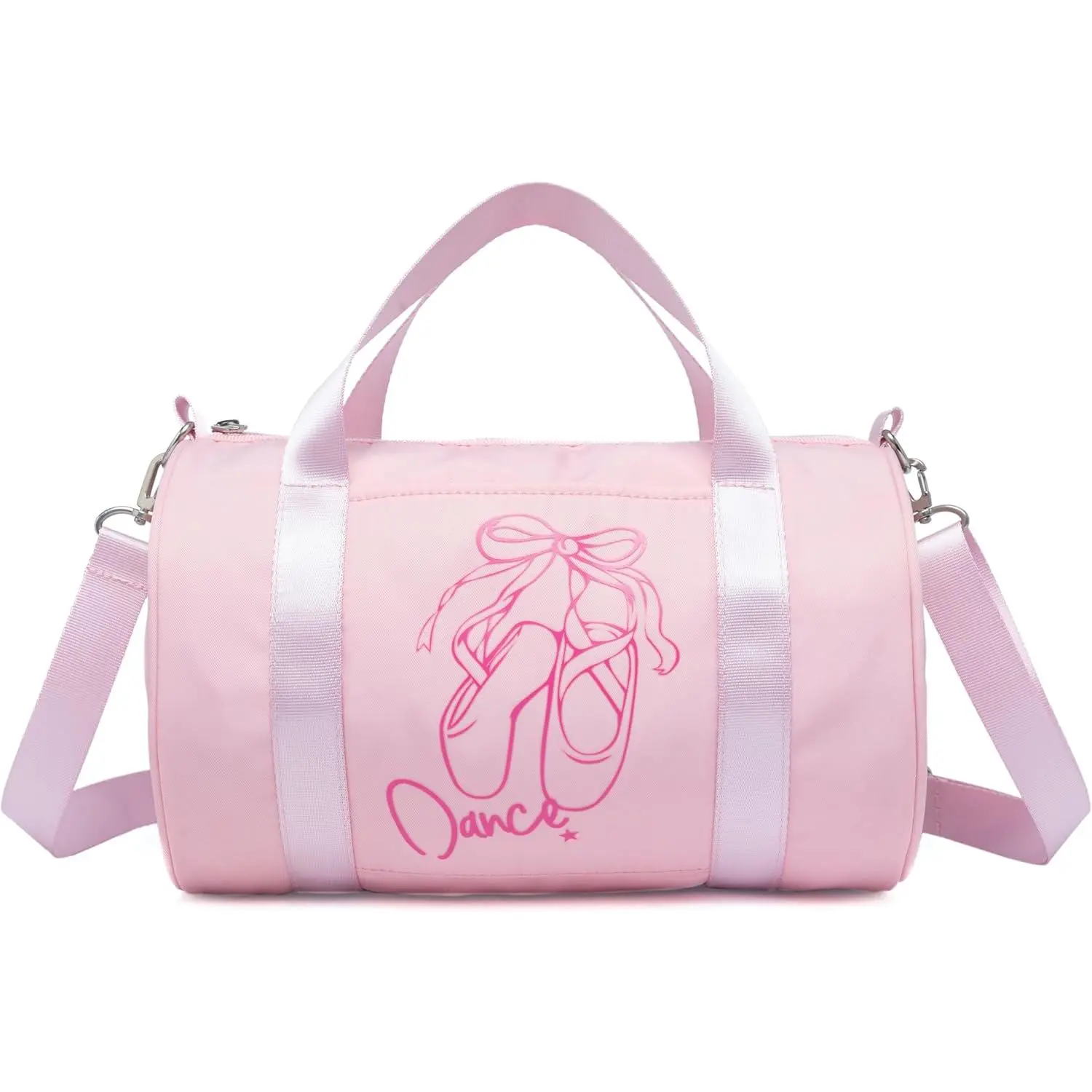 Mini Dance Ballet Tutu Bag, Small Duffle Bag for Girls, age 2-6 (Pink -Salt)