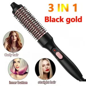 2026 New Curling Thermal Brush PTC Heated 32mm Hair Curler Hot Volumizing Brush Styler Perfect Festival Gift for Her Party Gift