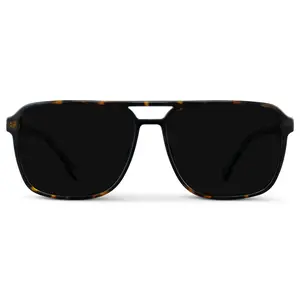 Harvey - Men's Rectangular Aviator Polarized Sunglasses