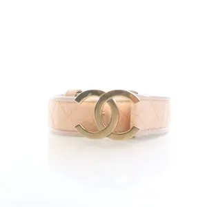 Pre-owned Chanel Denim CC Belt Sz 80/32