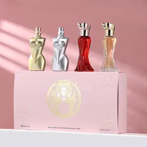 Feminine Perfume Collection, Floral Fragrances, Floral Scents Perfume, 4-Item Sweet Scent Whisper Set, Cute Gift Box for Girls Teens, Daily Wear Fragrance for School & Dating, Eau De Parfume