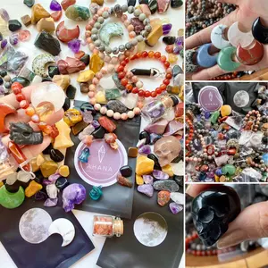 Spooky Crystal Pouch Halloween Themed Crystals Gift Pouch (4.5-5.0oz) Halloween Spooky Theme Crystal Mix