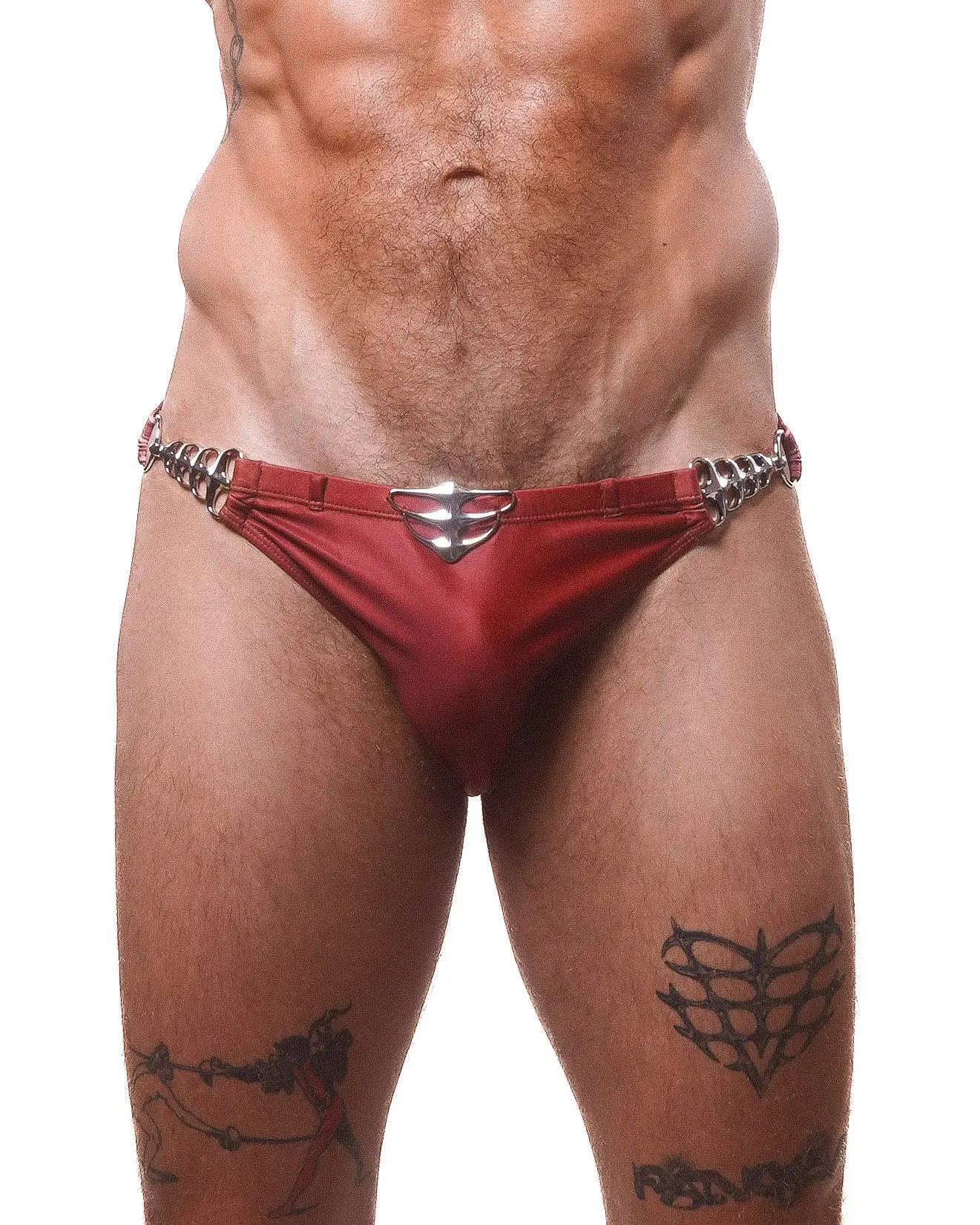 EXO- SWIM BRIEF ( RED/SILVER )