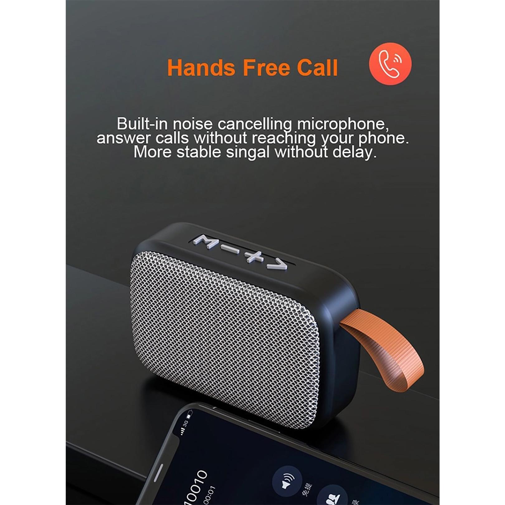 Portable Bluetooth 5.0 Oxford Speaker - Mini Wireless Audio Amplifier with 3D Stereo Hifi Sound, Phone & Game Compatibility, Cable-Ready Outdoor Music Player