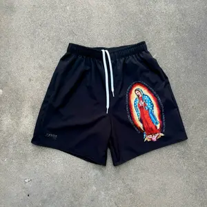 Virgen de Guadalupe Shorts (Black)