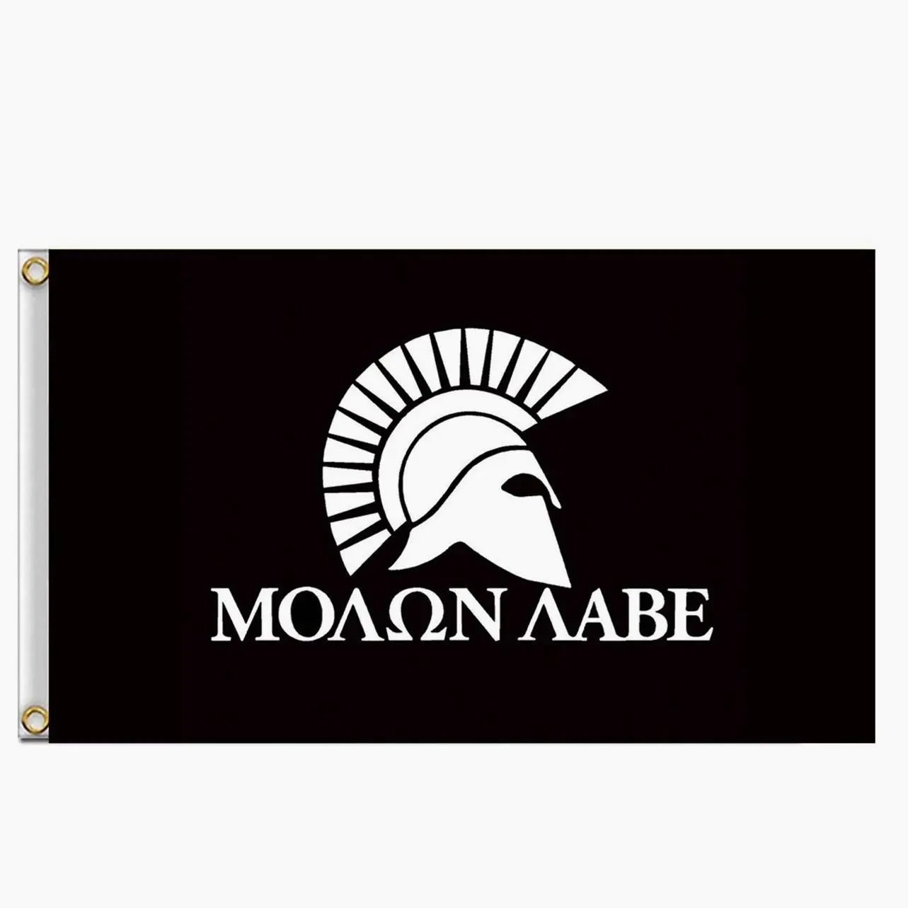 MOLON LABE Spartan Head army memorial flag tapestry banner college wall Wall Tapestry, Fabric Wall Hanging for Bedroom, Dorm Room, Living Room and Apartment Decor, Lightweight Indoor Wall Art