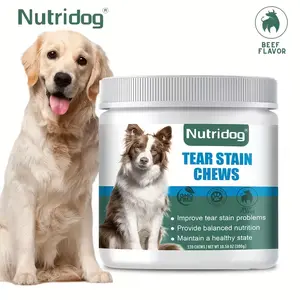 Nutridog Premium Tear Stain Dog Food uses natural ingredients to promote clean and healthy skin around your dog's eyes