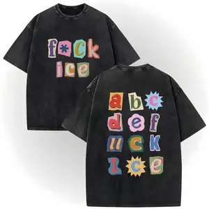 F*CK Ice Shirt, ABCDEF*CK ICE Shirt, Protect Immigrants Shirt, Abolish ICE Shirt, Political Protest T-Shirt Printed in USA