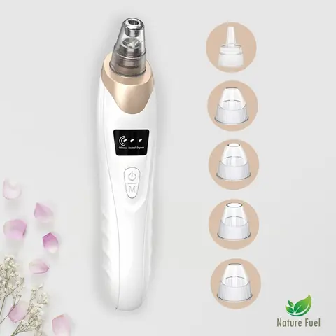 2026 Newest Blackhead Remover Pore Vacuum - USB Rechargeable ABS Plastic Facial Beauty Machine, 3 Adjustable Suction Levels, 5V/1A Adult Facial Beauty Instrument with Sucker Function (Back to School Essential)