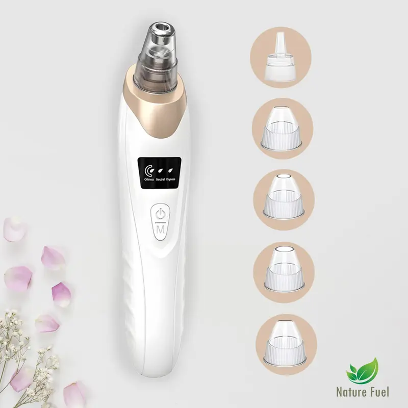 2026 Newest Blackhead Remover Pore Vacuum - USB Rechargeable ABS Plastic Facial Beauty Machine, 3 Adjustable Suction Levels, 5V/1A Adult Facial Beauty Instrument with Sucker Function (Back to School Essential)
