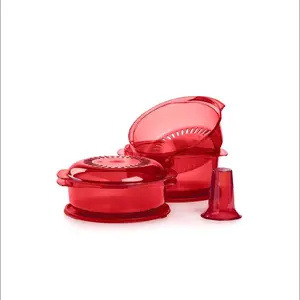 Tupperware Stack Cooker Red - Versatile Kitchen Appliance for Efficient Cooking and Serving