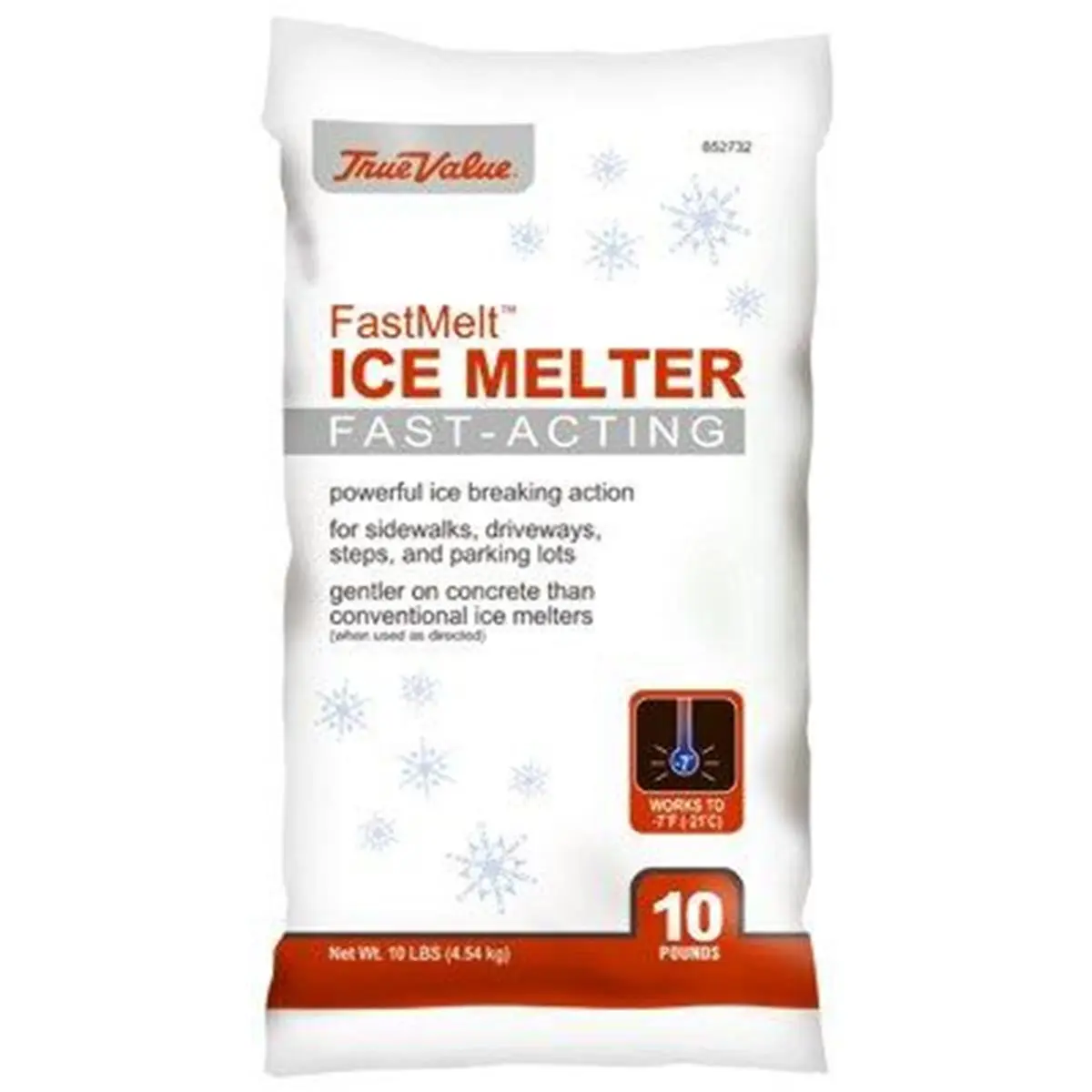 212 MAIN Compass Minerals 20 lbs True Value Fast-Melt Ice Melter, Concrete Safe